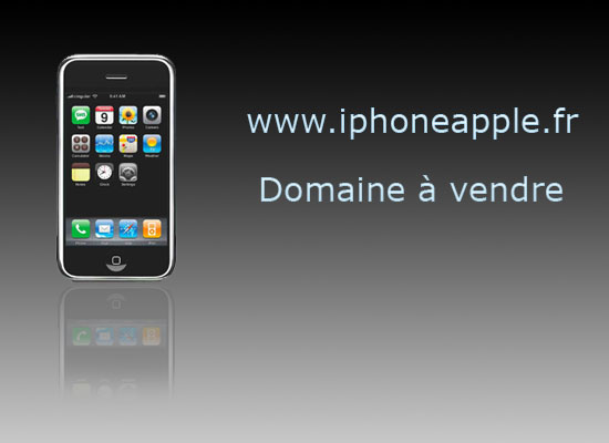 Le domaine www.iphoneapple.fr est  vendre